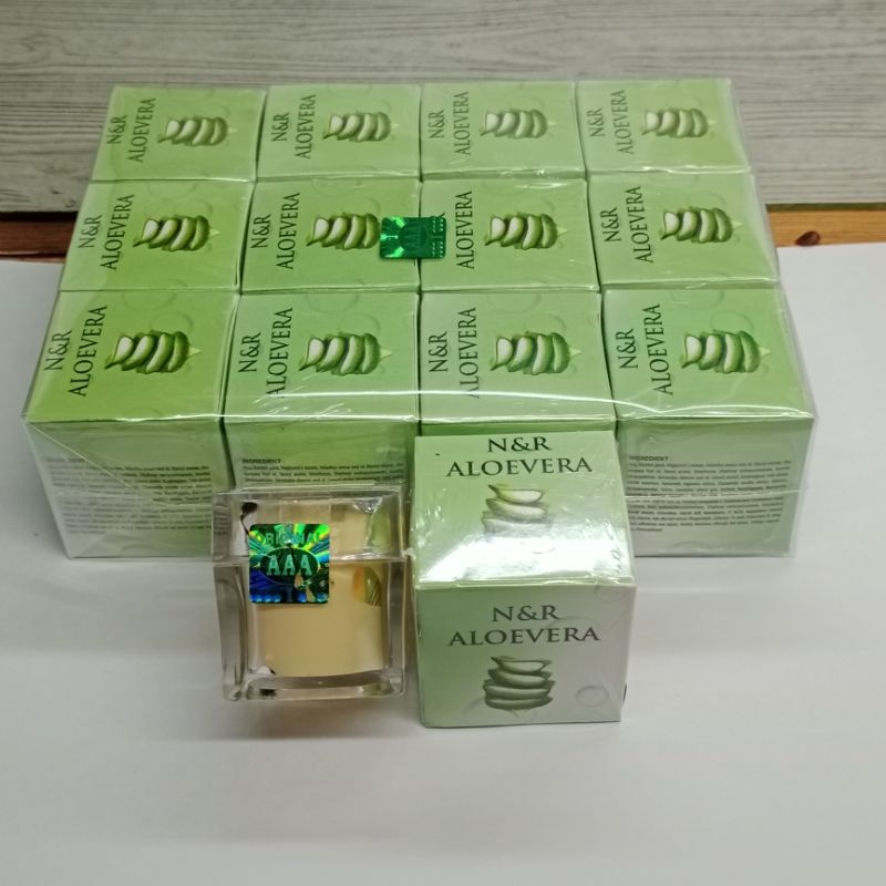 CREAM N&amp;R Aloevera Original [Siang&amp;Malam]//mencerahkan &amp; menutrisi kulit wajah dengan super extra &amp; membuat wajah jadi Glowing