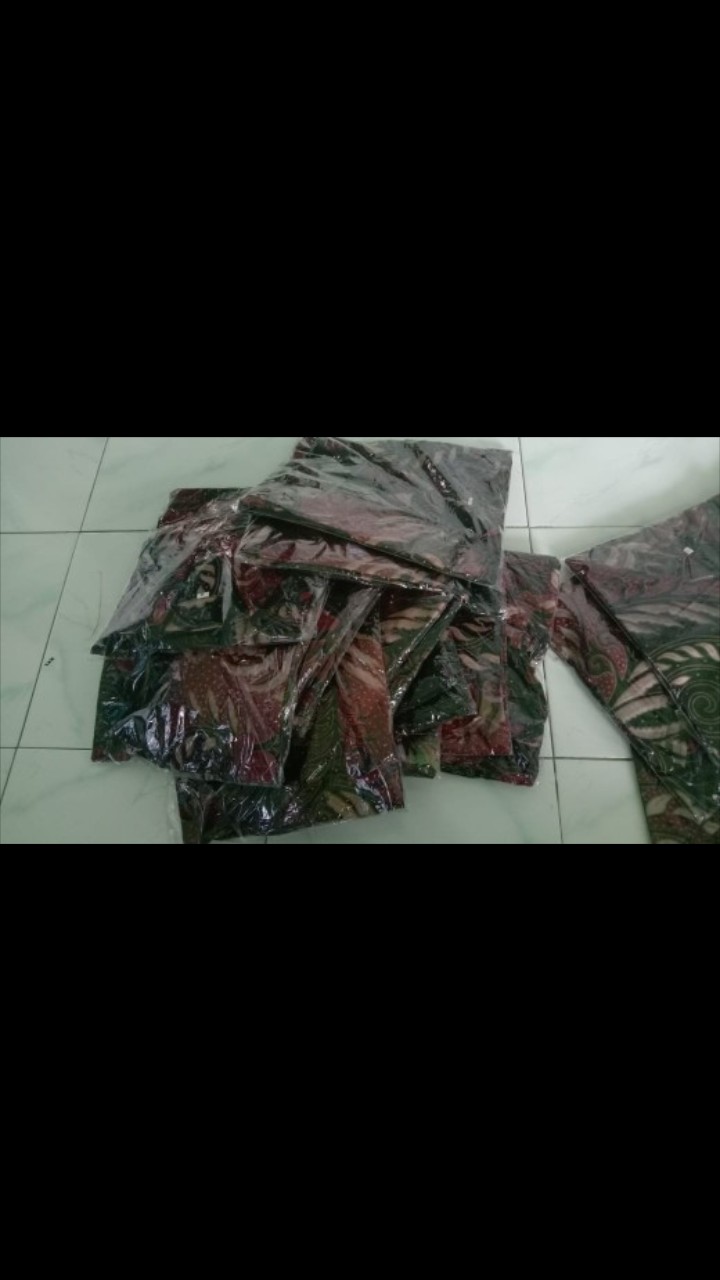 Seragam Batik Pekalongan Couple Batik Tunik Kemeja Lengan Panjang Seragam Batik Katun Atasan Batik