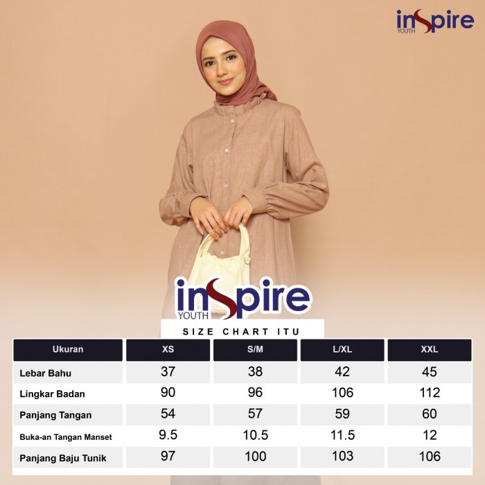 Galery Shalihah - TUNIK INSPIRE ITU 045 45 ATASAN WANITA ITU 45 FASHION MUSLIM