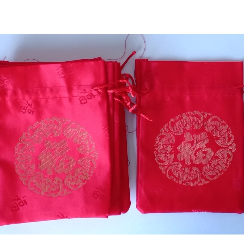 bag Perhiasan Pouch Hadiah Tas serut sulaman