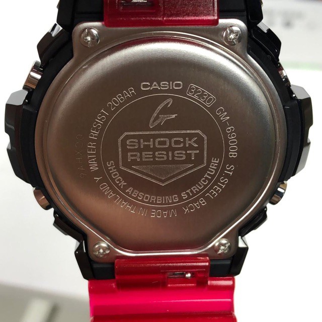 (New year version) GA G-Shock 6900BB-1 Men Youth Digital Sport DW-6900-Red Waterproof Watch