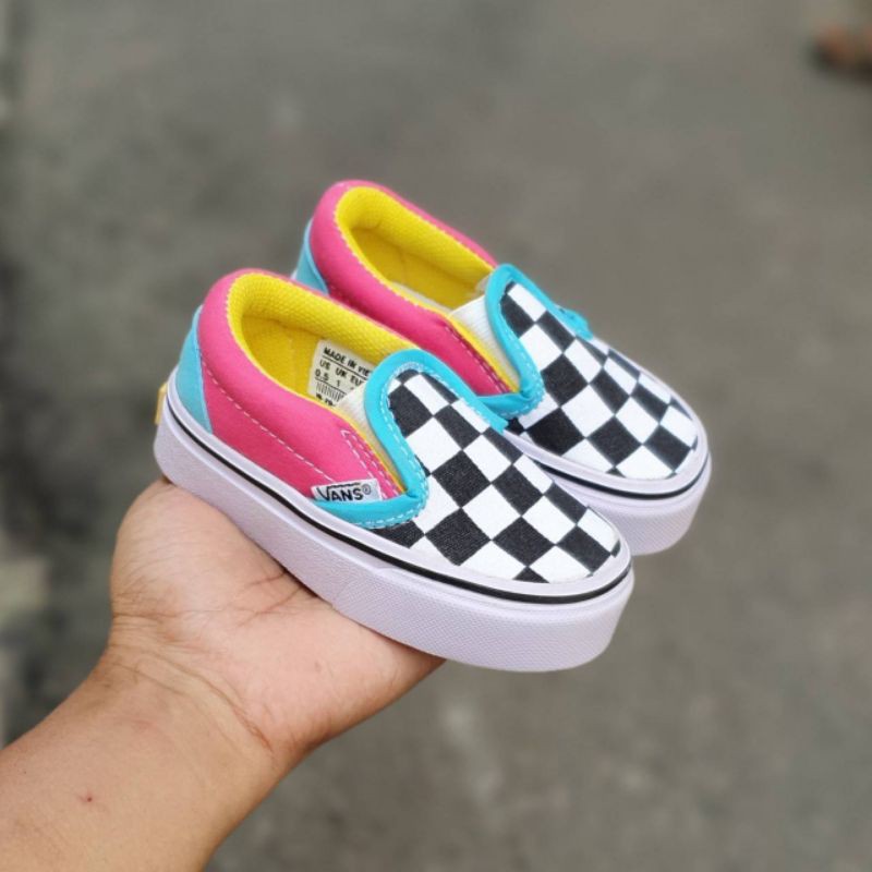 SEPATU ANAK VANS SLIP ON KIDS SIZE 16-35