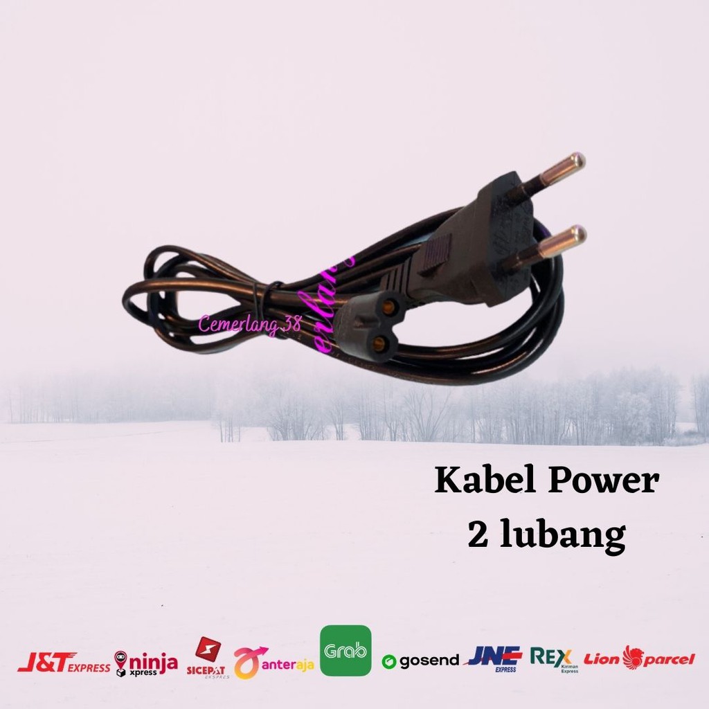 Jual Kabel Power 2 Lubang Cable Power Printer Angka 8 Adaptor Charger Laptop Notebook Printer Hp 3420