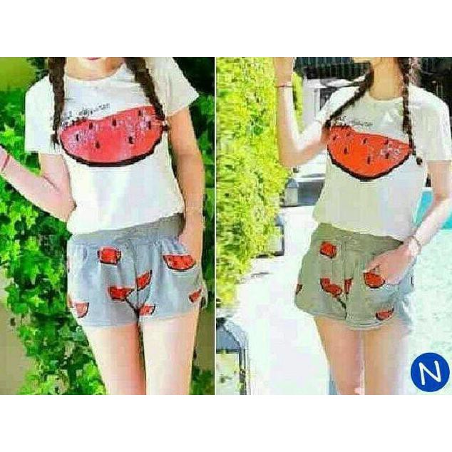 Grosir Setelan Semangka/Agen Baju Dropship