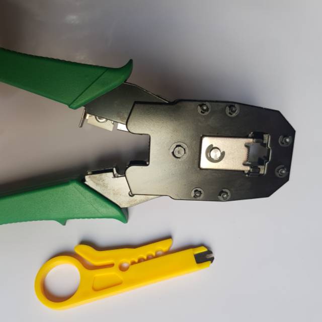 TANG CRIMPING RJ45 RJ11 TANG CRIMPING HIJAU CRIMPING TOOL
