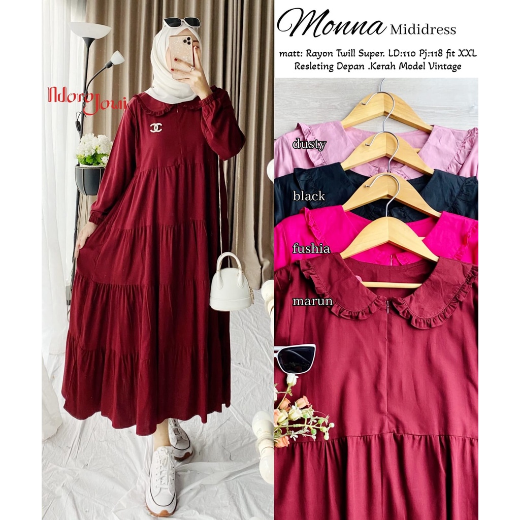 Baju Gamis Monna Mididress