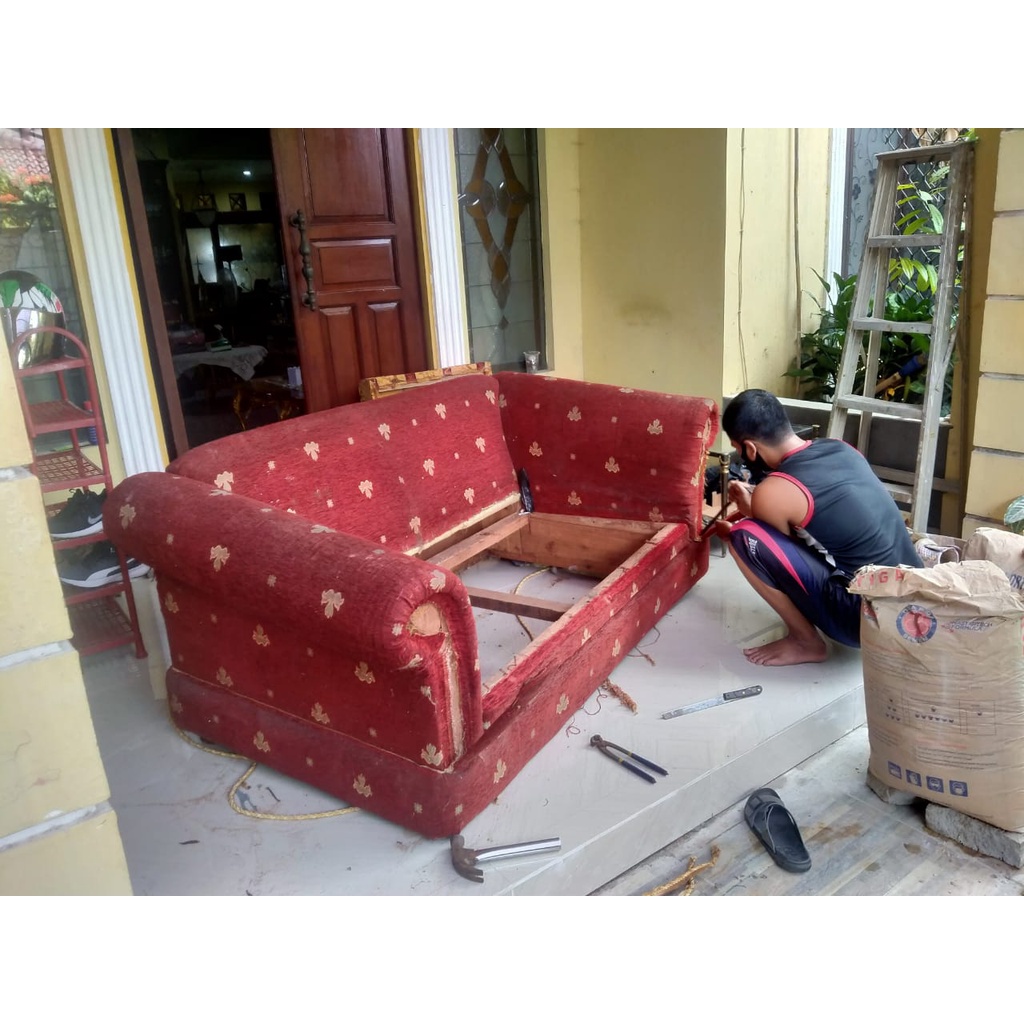 SERVICE SOFA / GANTI KAIN SOFA / GANTI KULIT SOFA / PERBAIKAN SOFA