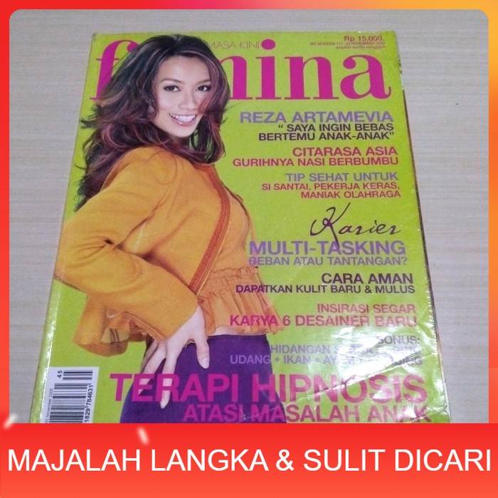Majalah FEMINA No.45 Nov 2005 REZA ARTAMEVIA Langka