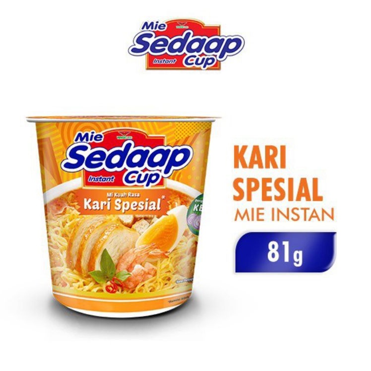 

SEDAAP Mie Instan Cup Kari Spesial 81 GR