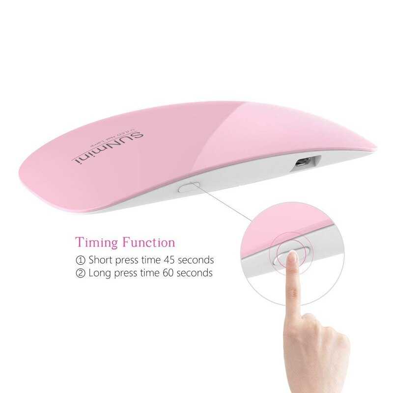 SUNmini Pengering Kutek Kuku UV LED Nail Dryer 6W - J-03