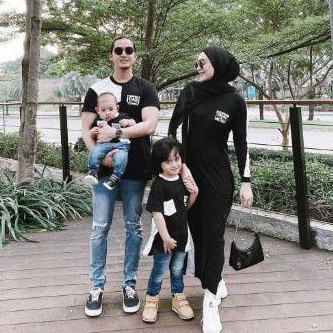SET FAMILY - LINIA HITAM  / Baju Muslim Keluarga /  Bisa COD - MYPOLY