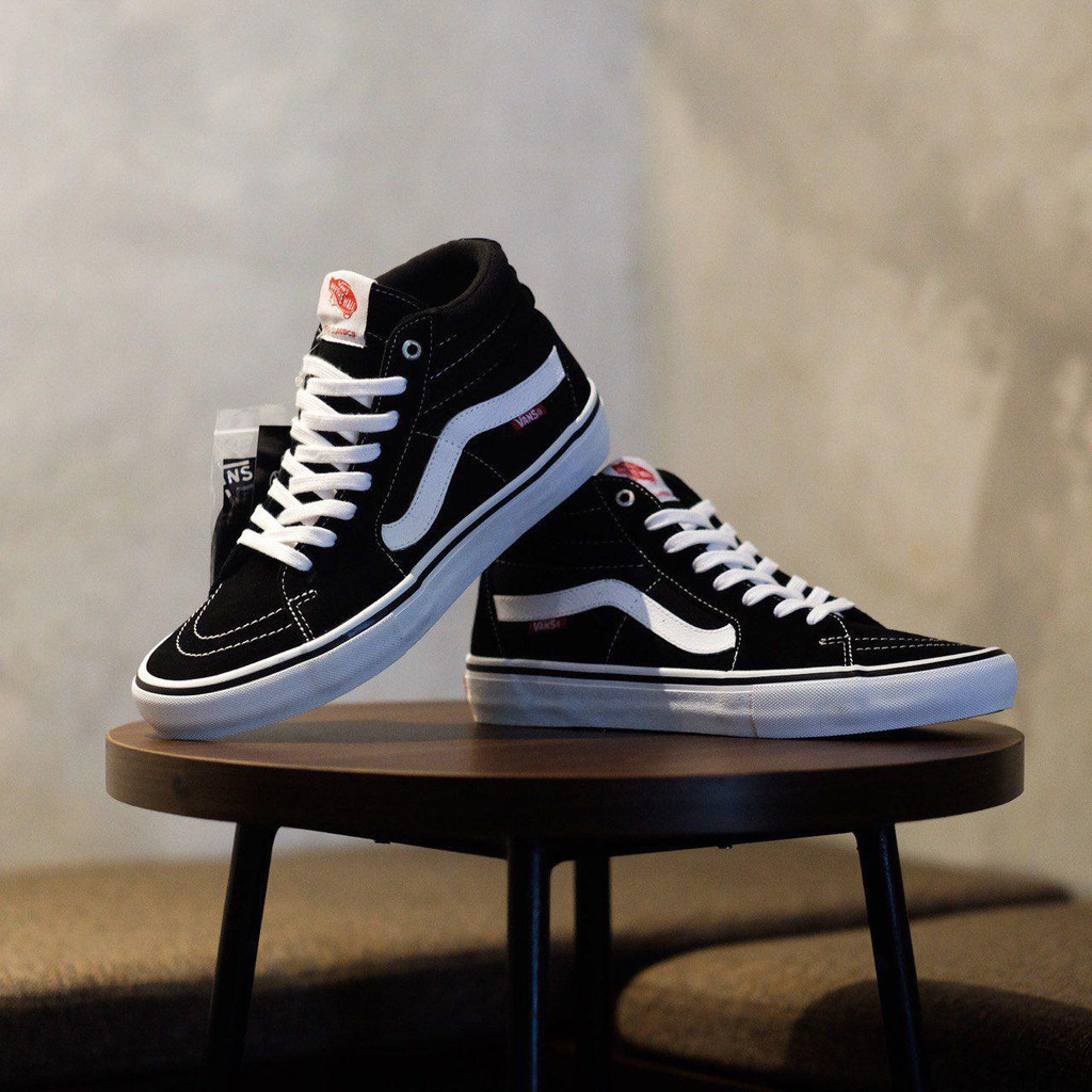 Vans Sk8 Hi Pro Black White