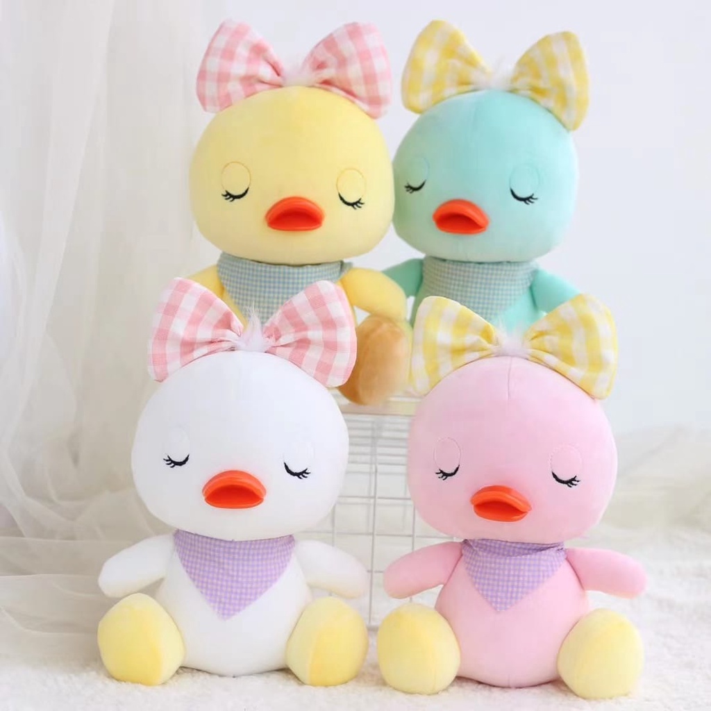 Boneka Bebek Piyo Pakai Bando Pita Bahan Halus dan Lembut