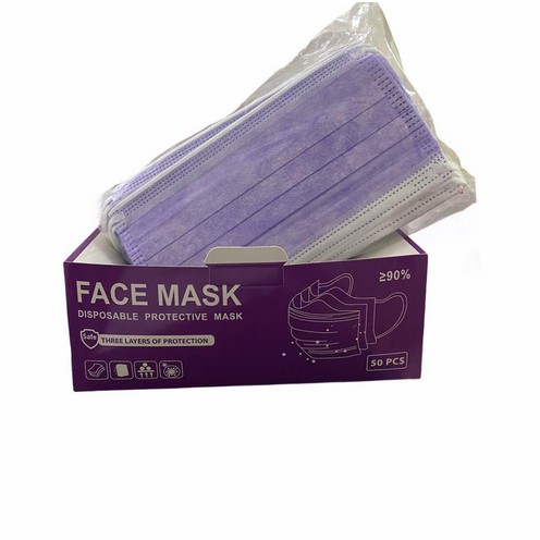 Masker 3ply warna warni disposable face mask masker medis 3 ply siap kirim