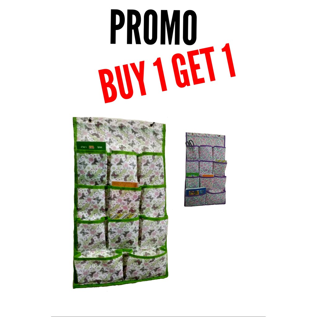 promo buy 1 get 1 rak kantong gantung - rak gantung serbaguna