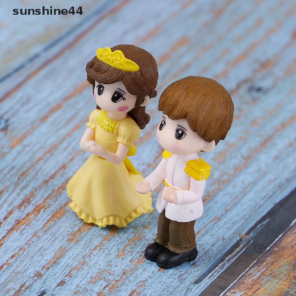 Sunshine 1 Set Miniatur Pasangan / Pria / Wanita Untuk Dekorasi Taman Mini / Lansekap Mikro DIY