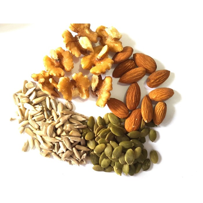 

Campuran Omega 3 & 6 : Walnut - Almond - Pumpkin - Sunflower 500 Gr