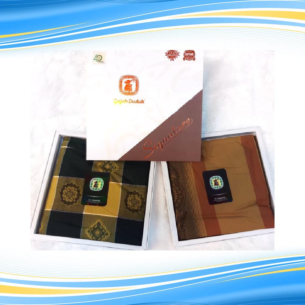 Sarung Gajah Duduk Signature Murah Halus Bagus Adem Jacquard Eceran Best Quality