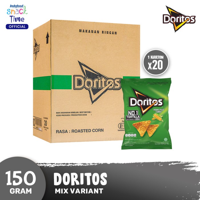 

TERBARU Doritos Roasted Corn 160 Gr - 20 Pcs [1 Carton]