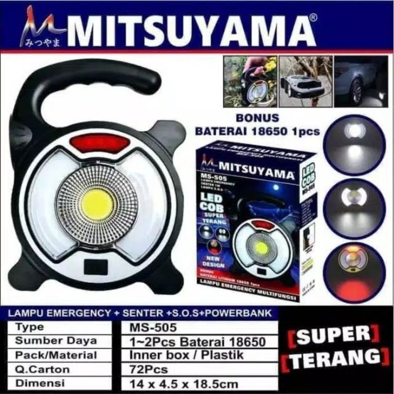 LAMPU SENTER MITSUYAMA MS-505 LAMPU EMERGENCY