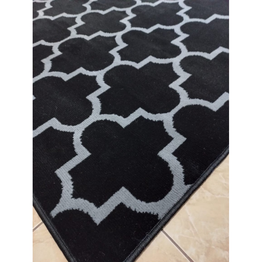MAROC Karpet Lantai 160x210 Midnight Monokrom - Midnight 14-2