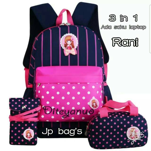 Tas Sekolah Ransel Backpack 3in1 Murah Diteyanuo