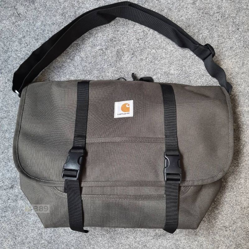 TAS SELEMPANG CARHARTT WIP PARCEL BAG ORIGINAL - CYPRESS GREEN