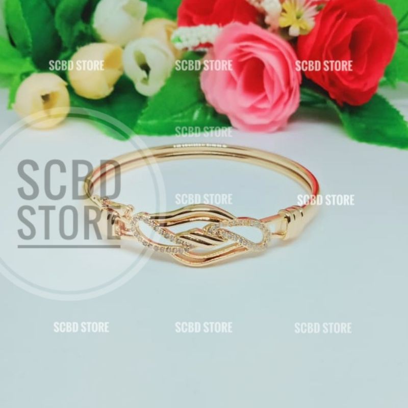 Gelang Bangle Motof Lilit Cantik