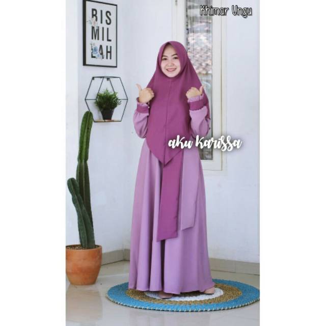 GAMIS SYARI ITYCREPE SET KHIMAR