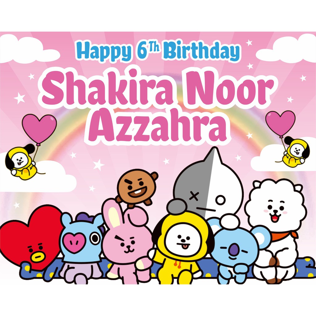 Tas Ultah Mika Full 25 x 18 x 23-BT21