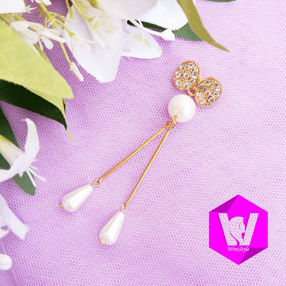 Bross Anting Hijab Kekinian Dua Tetes Winsstyle Aksesoris Hijab WB048
