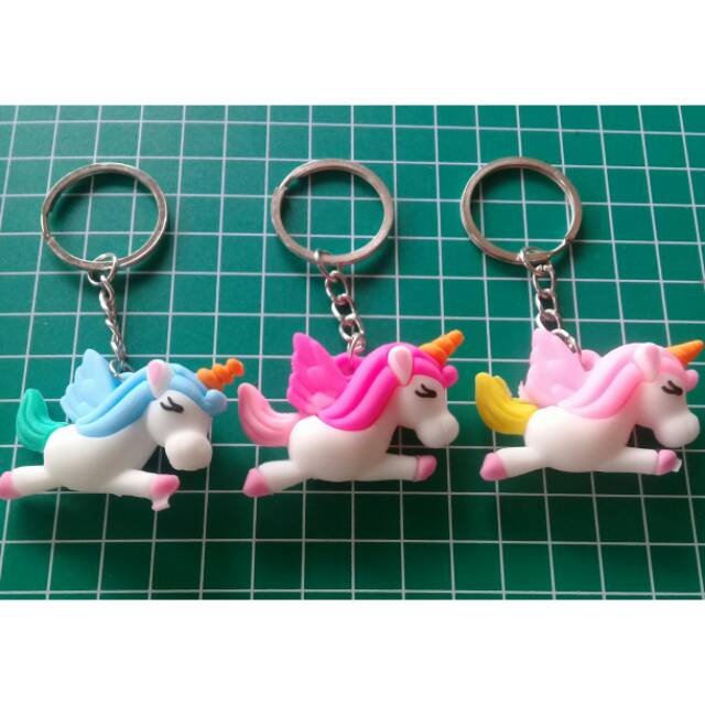 Gantungan Kunci / Tas Flying Unicorn KeyChain