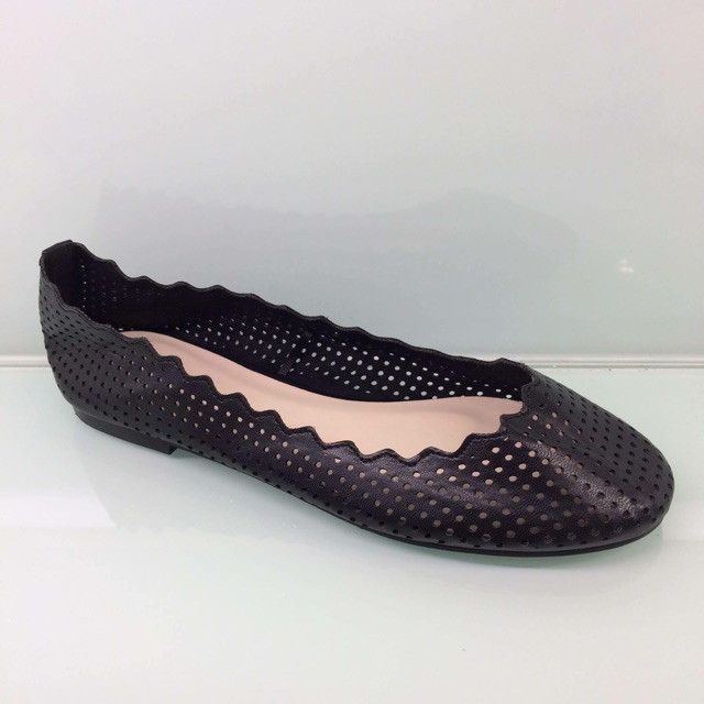 VINCCI black & navy flat shoes original