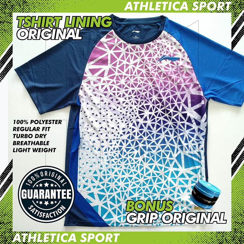 BAJU KAOS BADMINTON LINING ATSP607 ORIGINAL