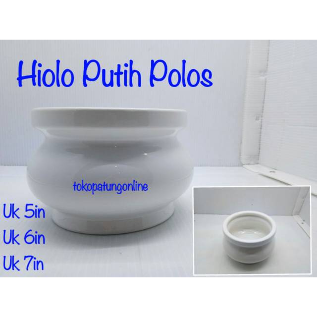 Hiolo Polos Putih Import Uk 7in