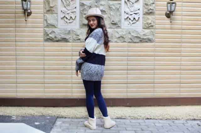 Sweater Rajut Wool Musim Dingin Infinity Baju Winter Okky
