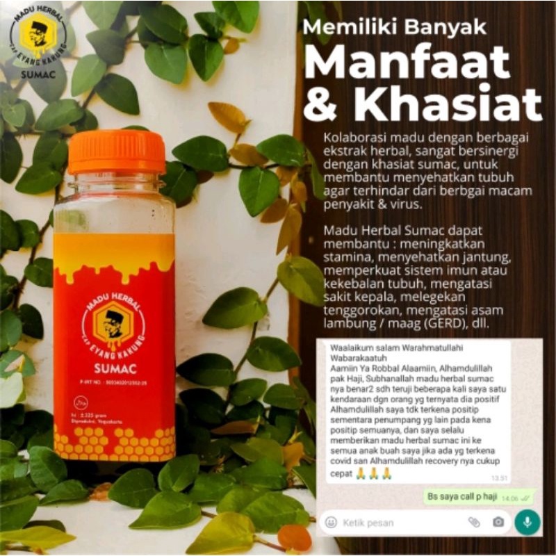

Madu herbal sumac cap eyang kakung