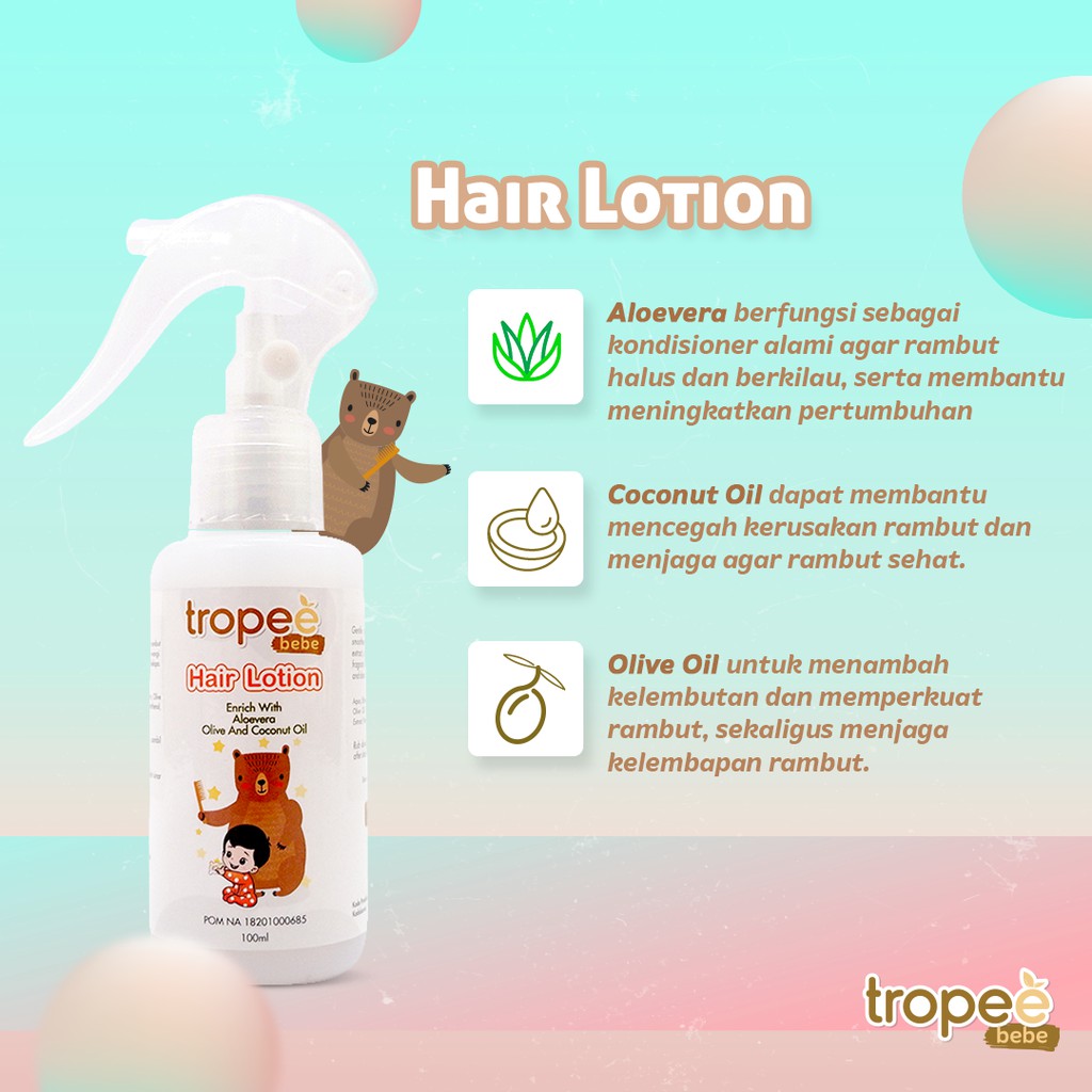 TROPEE BEBE candlenut oil (minyak kemiri) TROPEEBEBE Candlenut Shampoo ( shampo kemiri ) 100ml SBC