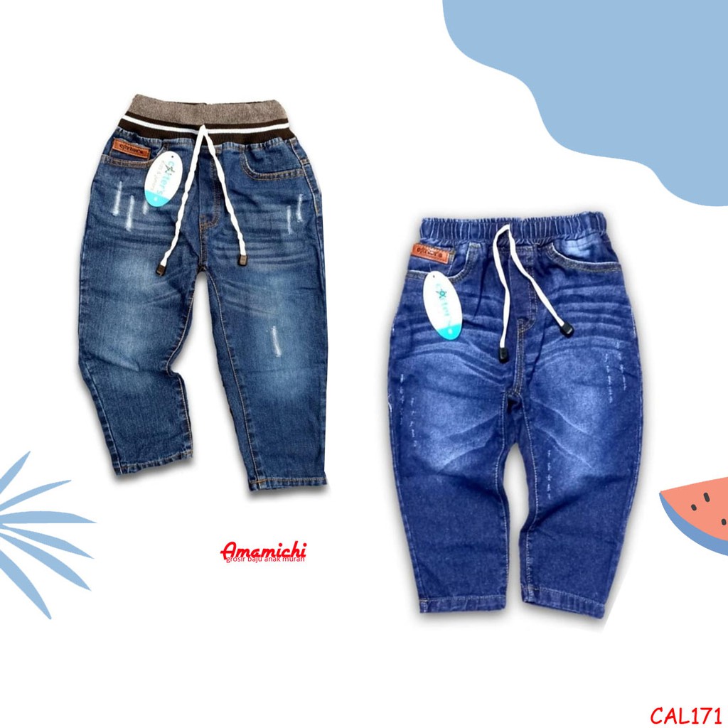 Celana Panjang Anak Laki-laki Denim Size 468 / Celana Jeans Anak Laki-laki