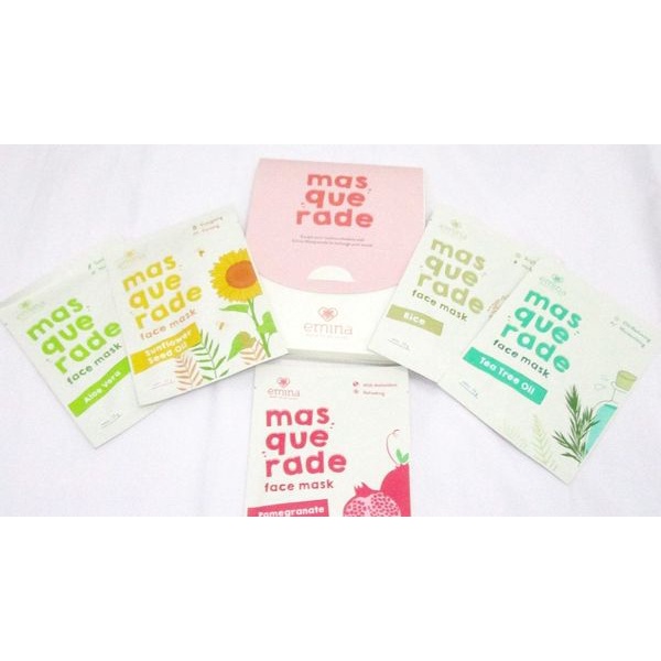 `ღ´ PHINKL `ღ´ ╰☆☆ 𝔢мιℕά ☆☆╮ Emina masquerade masker topeng tissue wajah sheet mask esence banyak