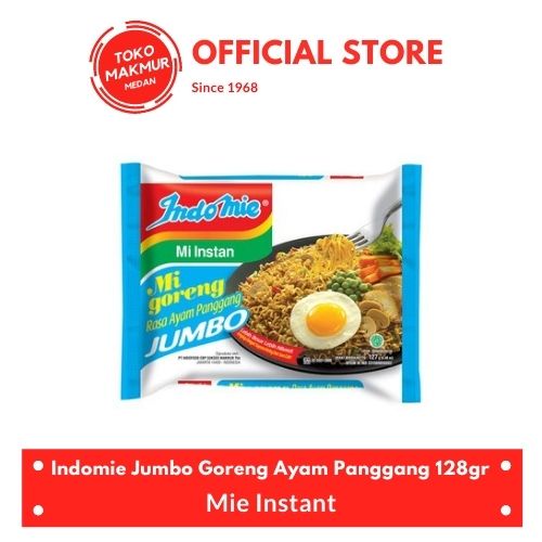 INDOMIE JUMBO GORENG AYAM PANGGANG 127GR (BIRU)