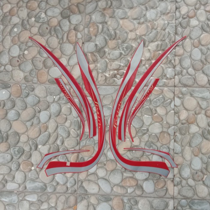 stiker striping motor honda scoopy stylish 2022 merah