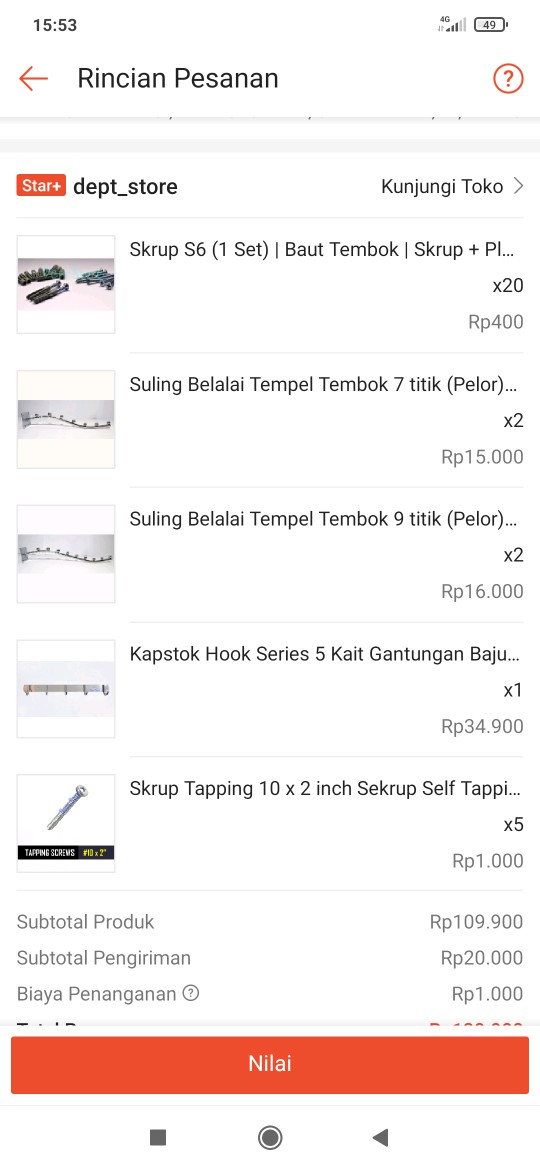 Kapstok Hook Series 5 Kait Gantungan Baju Tembok