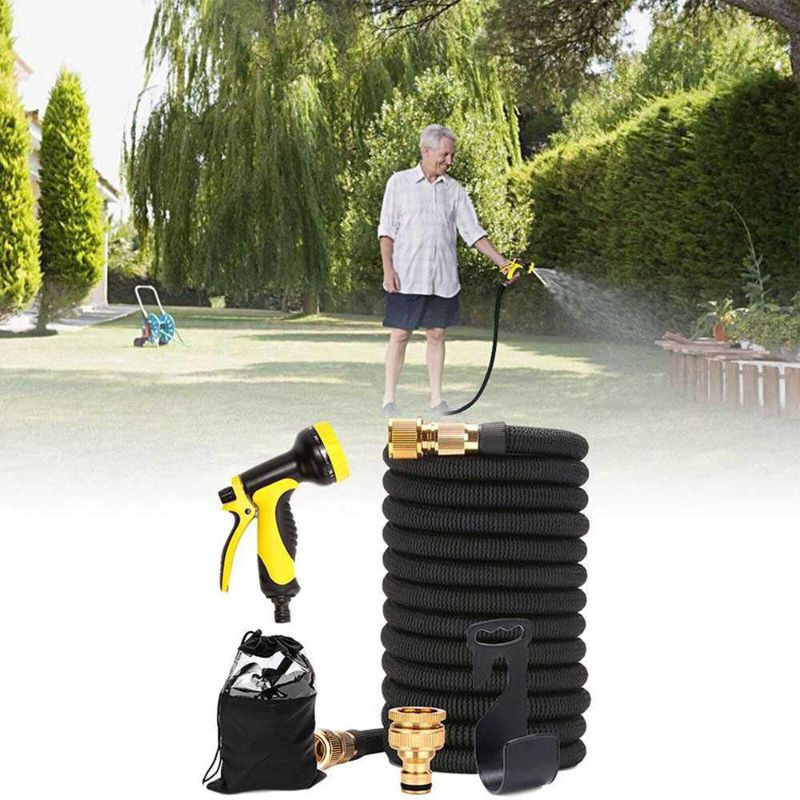 Semprotan Air Cuci Mobil High Pressure Car Washing Water Gun Sprayer with 15M Hose - PT009 - Black