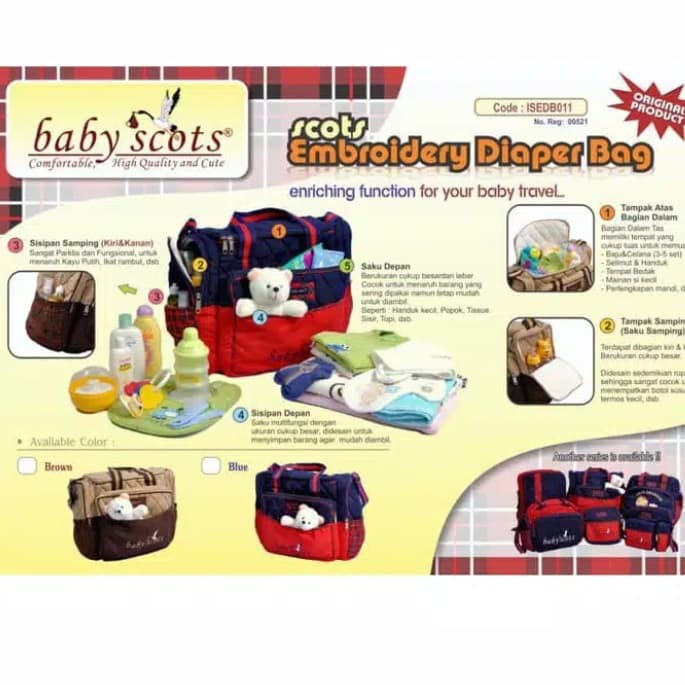 BABY SCOTS Tas perlengkapan bayi code ISESB012