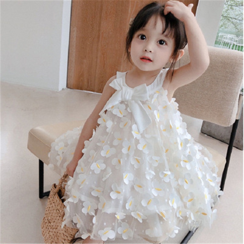 DR56-Dress Anak Perempuan Princess Flower Daisy