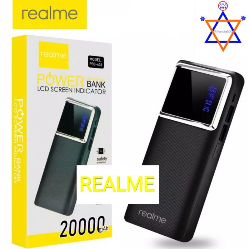 POWERBANK REALME 506 20000MAH - HITAM