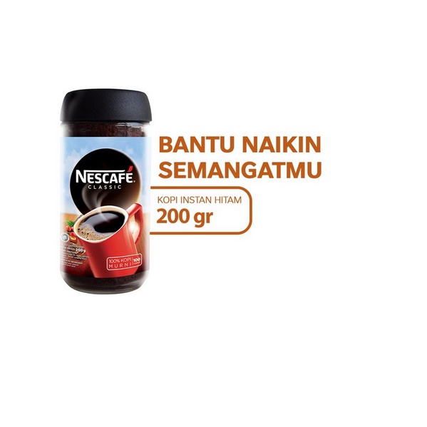 

NESCAFE Classic Kopi Instan Kopi Hitam Jar 200 gr