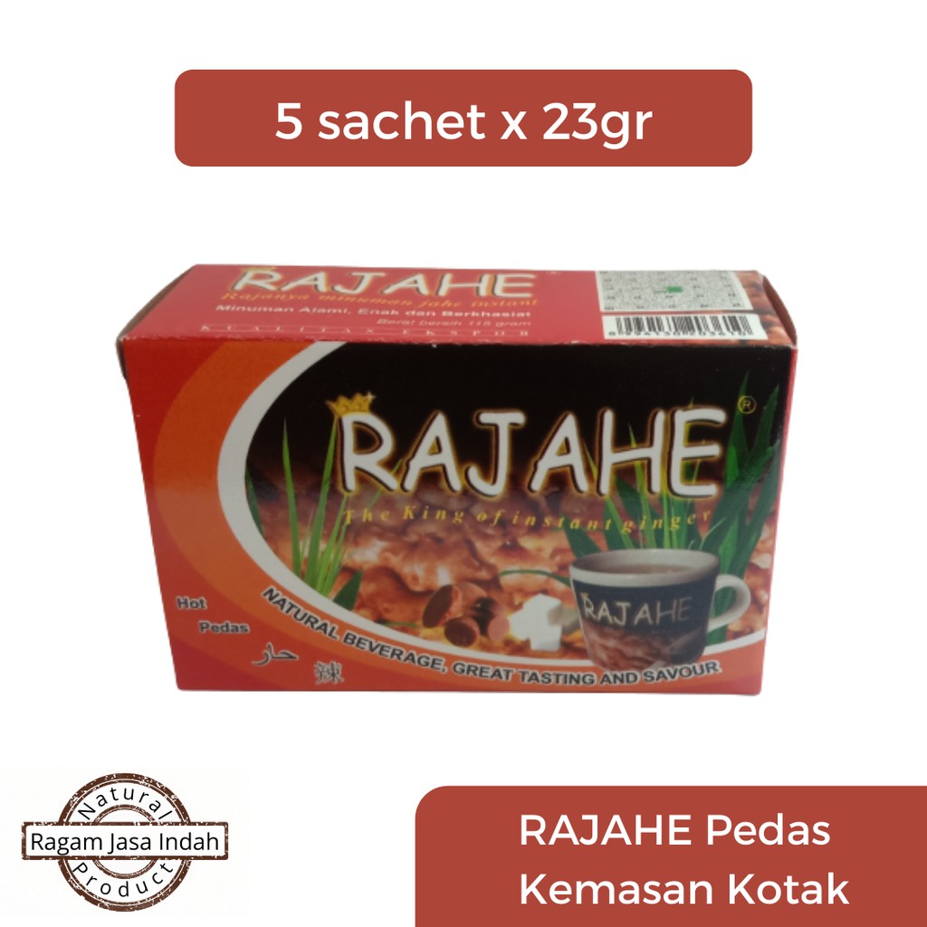 

RAJAHE Kotak Pedas - Minuman Jahe Instan isi 5 sachet