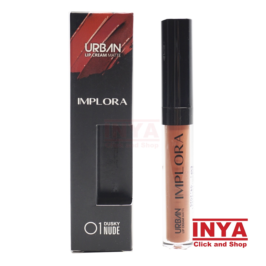 IMPLORA URBAN LIP CREAM MATTE 01 DUSKY NUDE 2.9gr